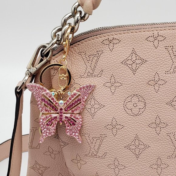 Authentic Louis Vuitton Lock & Key with Unbranded Butterfly Charm 090925 - Picture 2 of 7